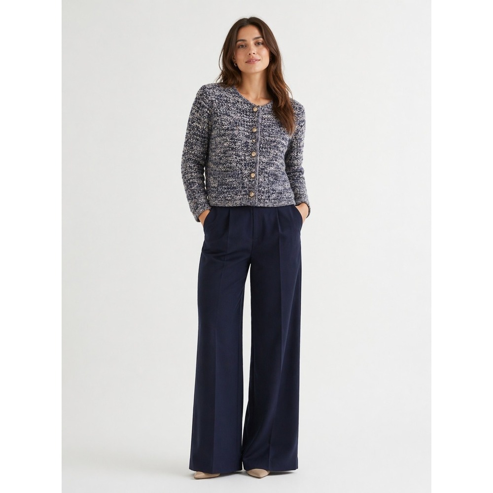 ba&sh Marine Navy Gaspard Lady Cardigan Sweater Size XS